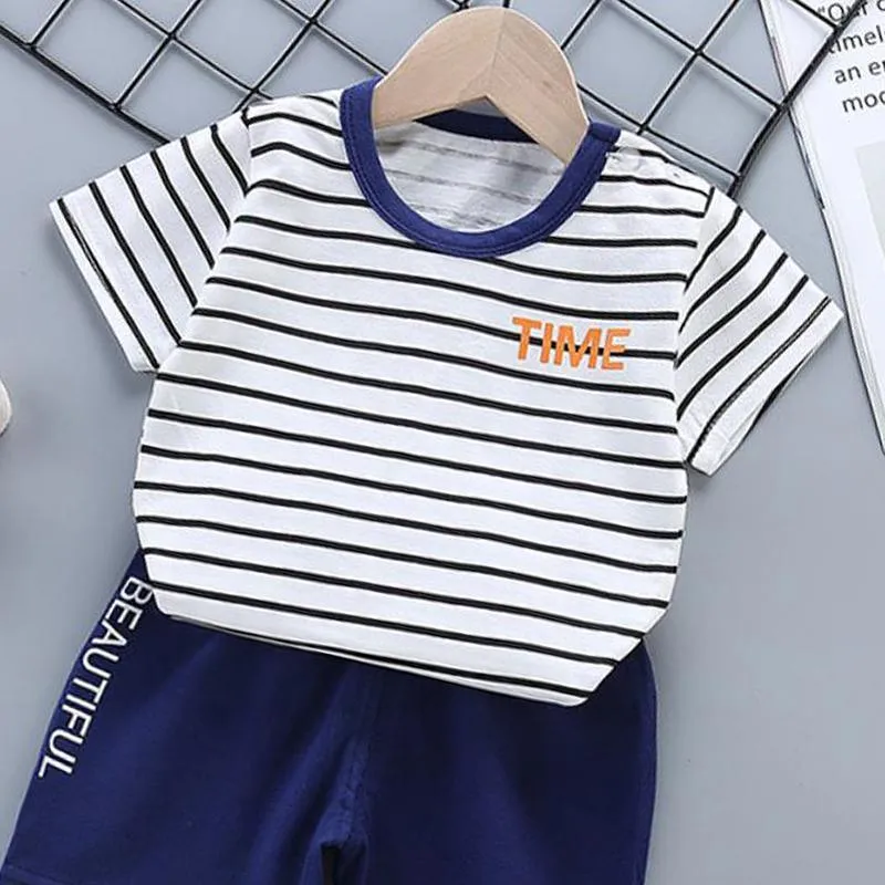 2pcs Cute Prints T-shirt and Pants Wholesale children's clothing