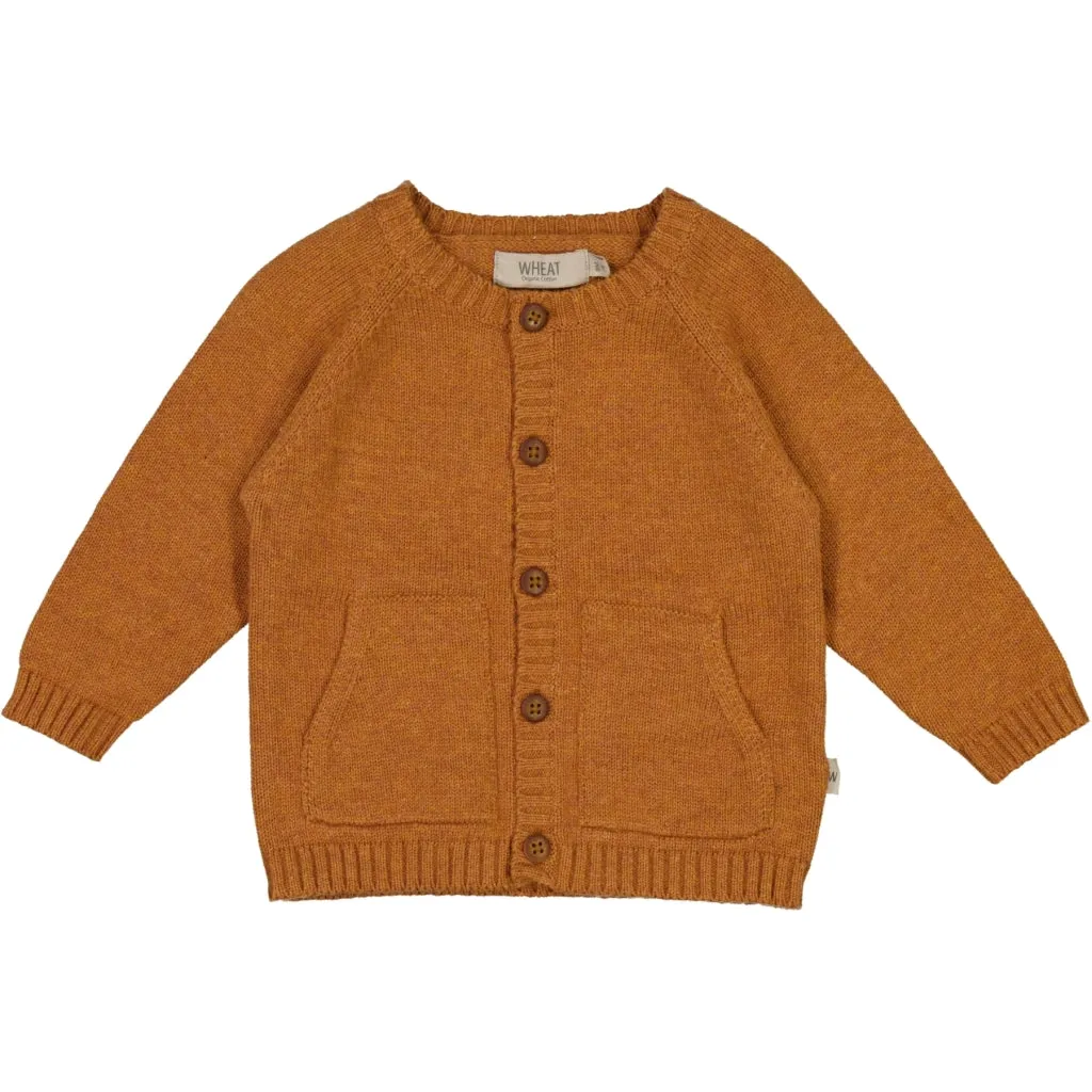 Knit Cardigan Classic - cinnamon melange