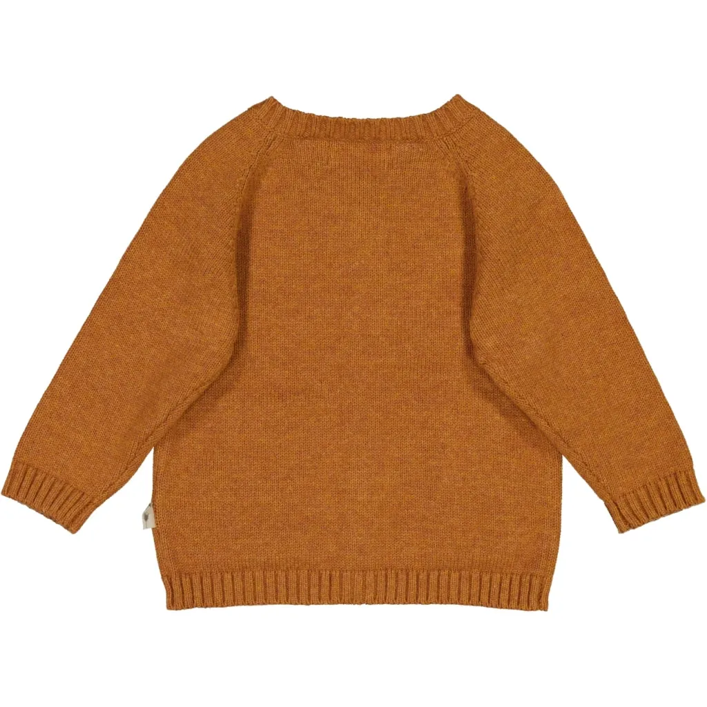 Knit Cardigan Classic - cinnamon melange