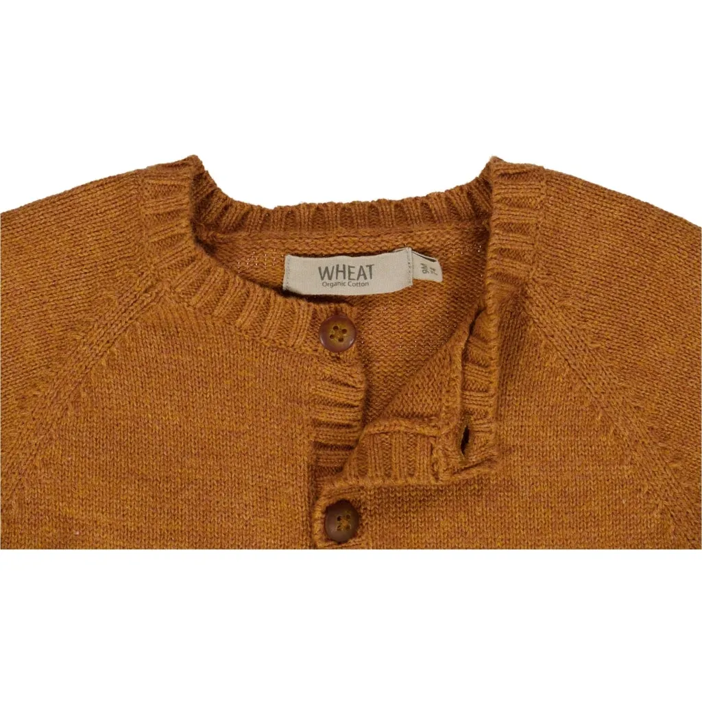 Knit Cardigan Classic - cinnamon melange