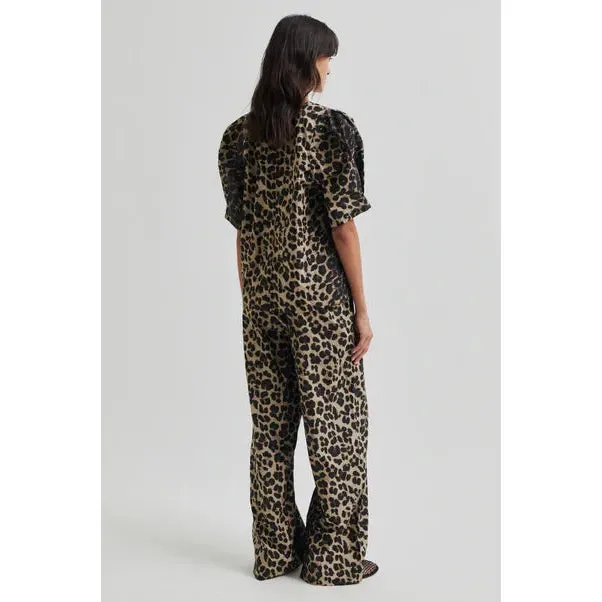 Leora Trousers Dark Leopard