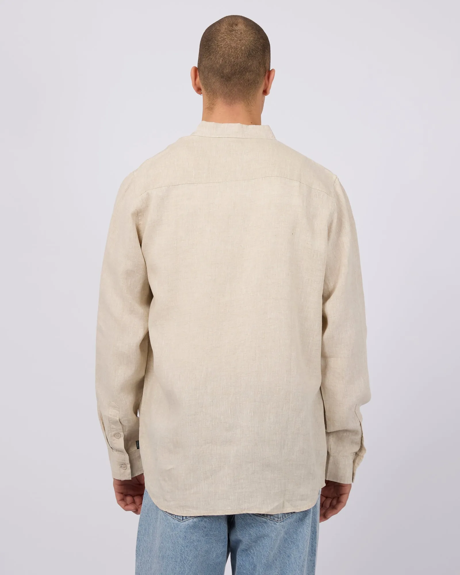 Linen Long Sleeve Shirt Natural