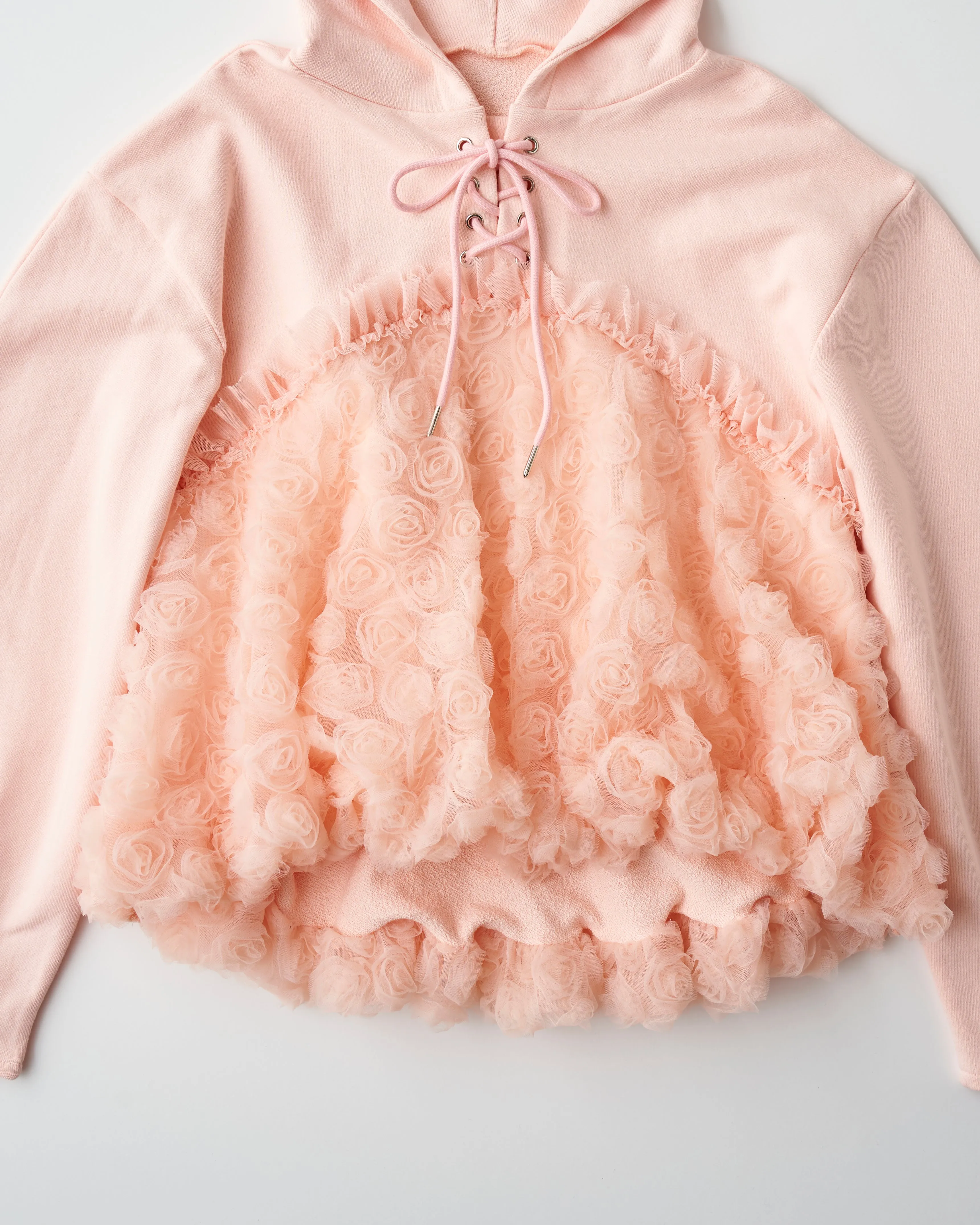 tulle docking hoodie（pink）