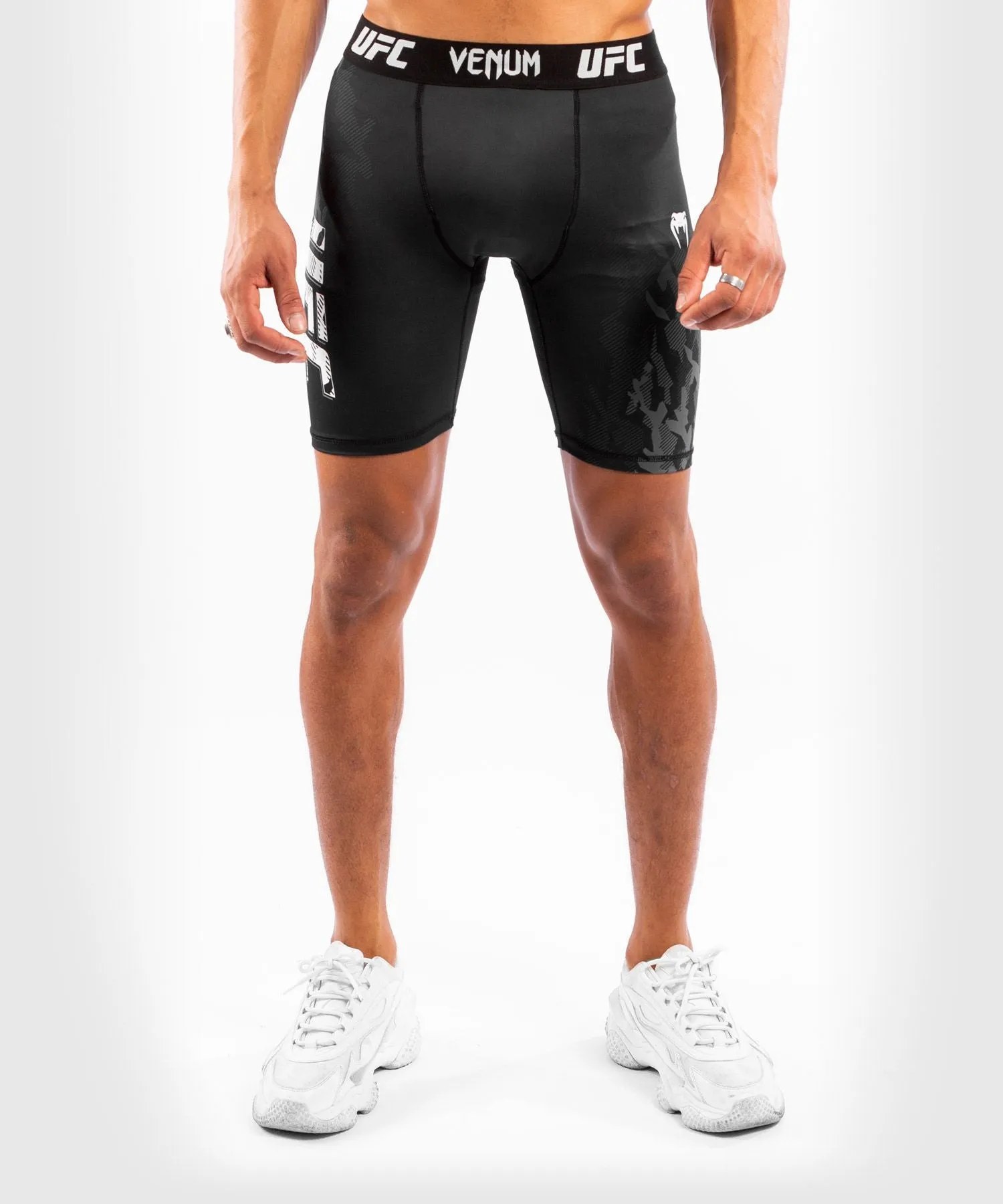 UFC VENUM AUTHENTIC FIGHT WEEK MEN'S PERFORMANCE VALE TUDO COMPRESSSION SHORTS XS-XXL Black VNMUFC-00046-001