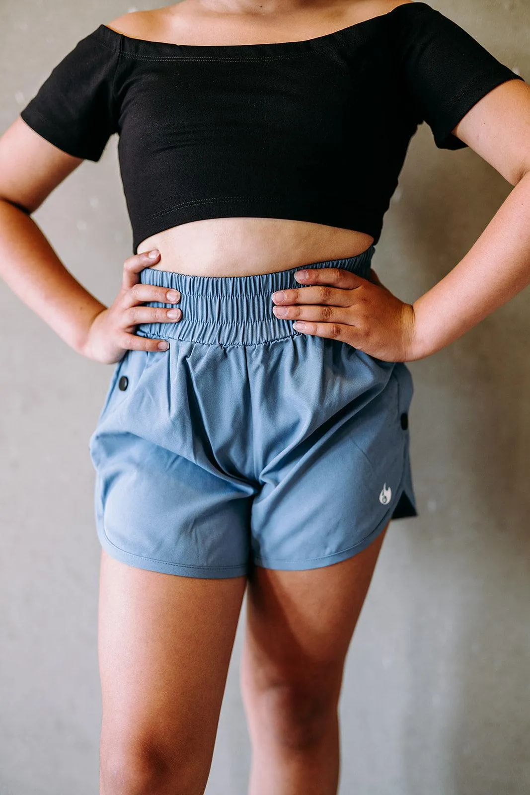 Youth Black Off the Shoulder Crop Top